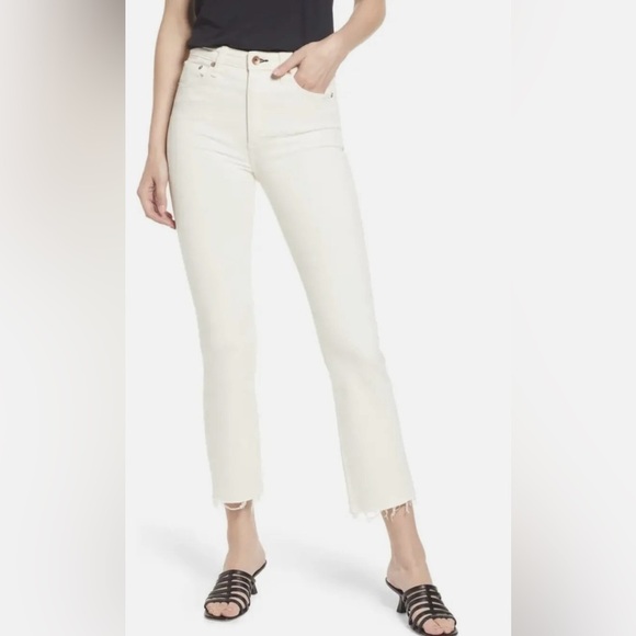 rag & bone Nina High-Rise Ankle Flare Jeans - Picture 1 of 8